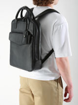 Sac à Dos Business Flandres 1 Compartiment Cuir Etrier Noir flandres EFLA8271-vue-porte