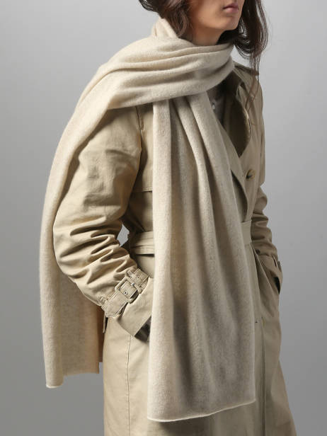 Scarf Cashmere Vercors Etrier Beige vercors EVER427U other view 1